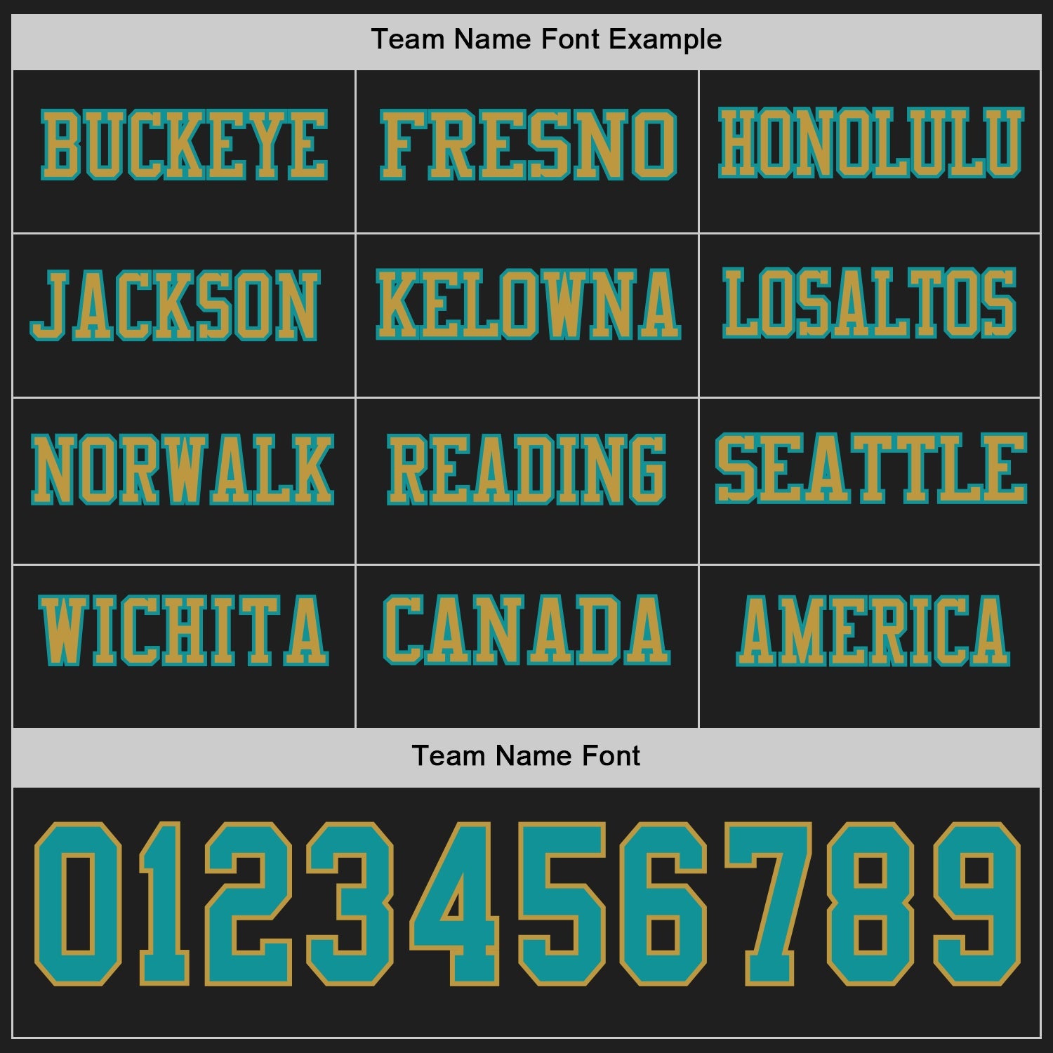 Custom Black Teal-Old Gold Long Sleeve Authentic Football Jersey