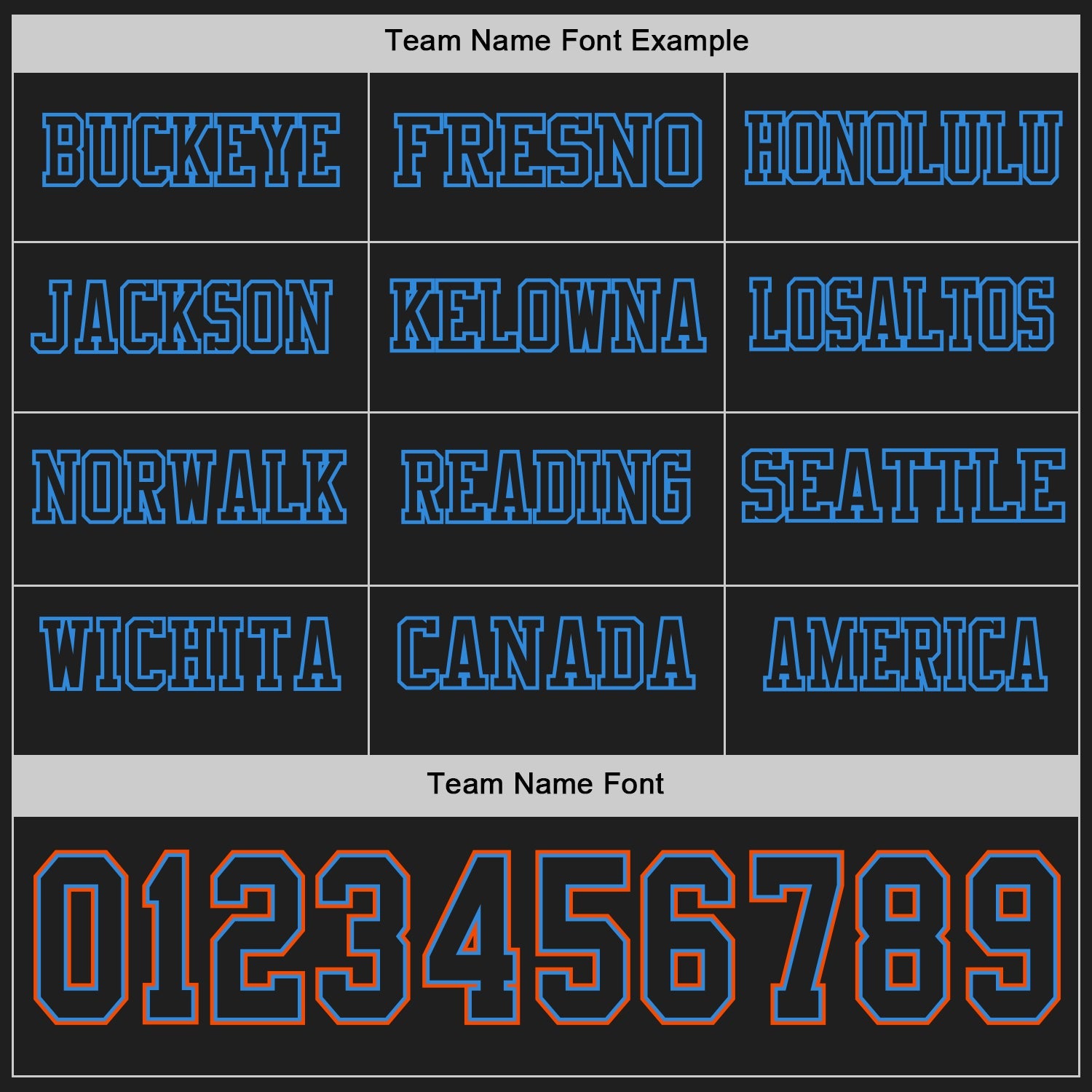 Custom Black Powder Blue-Orange Long Sleeve Authentic Football Jersey