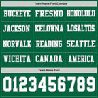 Custom Kelly Green White-Gray Long Sleeve Authentic Football Jersey