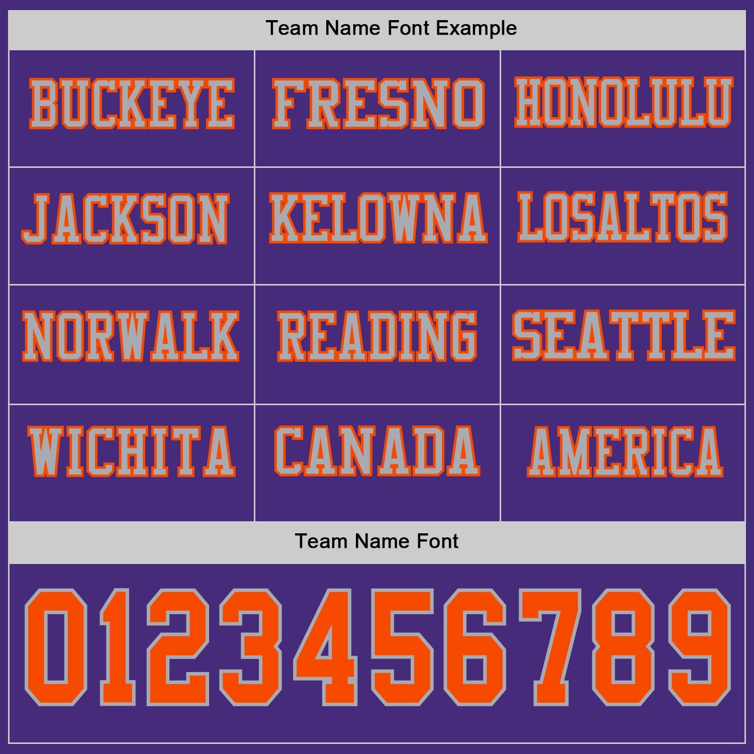 Custom Purple Orange-Gray Long Sleeve Authentic Football Jersey