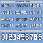 Custom Light Blue White-Black Long Sleeve Authentic Football Jersey