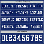 Custom Royal White Long Sleeve Authentic Football Jersey