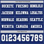Custom Royal White-Gray Long Sleeve Authentic Football Jersey