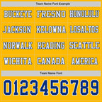 Custom Gold Royal-White Long Sleeve Authentic Football Jersey