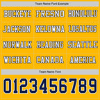 Custom Gold Navy-White Long Sleeve Authentic Football Jersey