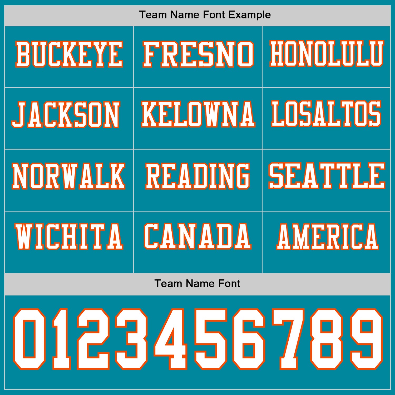 Custom Teal White-Orange Long Sleeve Authentic Football Jersey