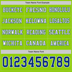 Custom Neon Green Royal-White Long Sleeve Authentic Football Jersey