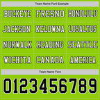 Custom Neon Green Black-White Long Sleeve Authentic Football Jersey