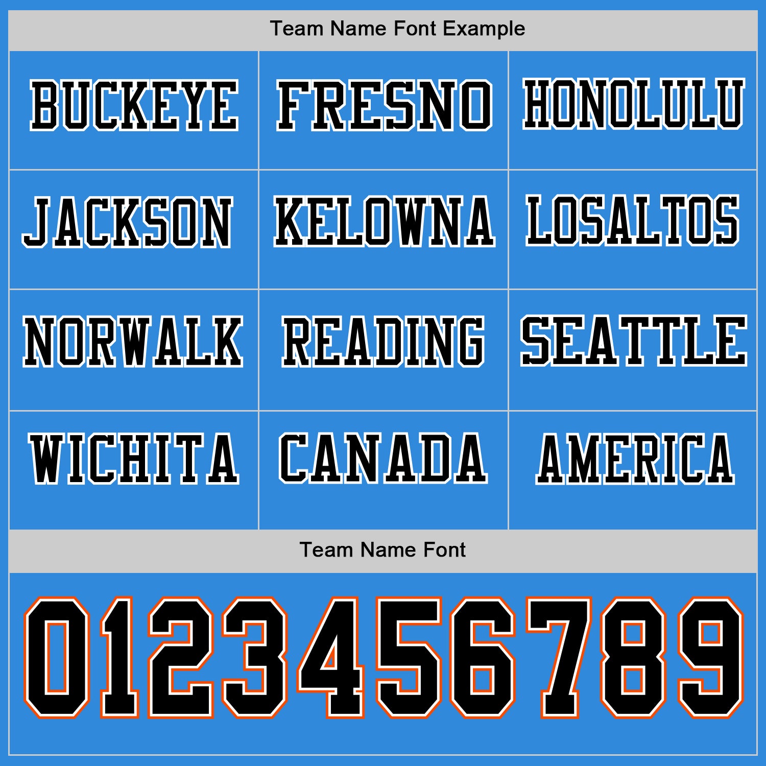 Custom Powder Blue Black White-Orange Long Sleeve Authentic Football Jersey