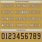 Custom Old Gold Brown-White Long Sleeve Authentic Football Jersey