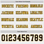 Custom White Black-Gold Long Sleeve Authentic Football Jersey