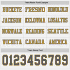 Custom White Steel Gray-Old Gold Long Sleeve Authentic Football Jersey