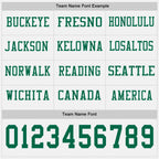 Custom White Kelly Green Long Sleeve Authentic Football Jersey