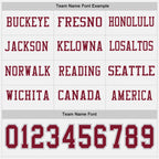 Custom White Crimson-Gray Long Sleeve Authentic Football Jersey