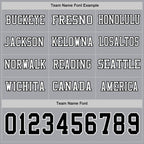 Custom Gray Black-White Long Sleeve Authentic Football Jersey