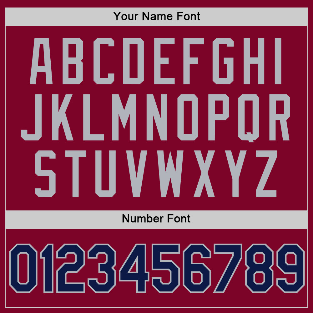 Custom Maroon Navy-Gray Authentic Throwback Basketball Jersey