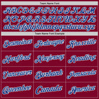 Custom Maroon Royal-White Authentic Throwback Basketball Jersey