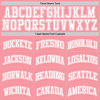Custom Medium Pink White Authentic Basketball Jersey