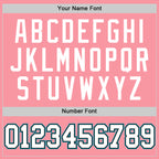 Custom Medium Pink White Black-Teal Authentic Basketball Jersey