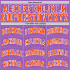 Custom Medium Purple Orange-White Authentic Basketball Jersey