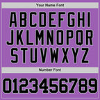 Custom Medium Purple Black-Gray Authentic Basketball Jersey