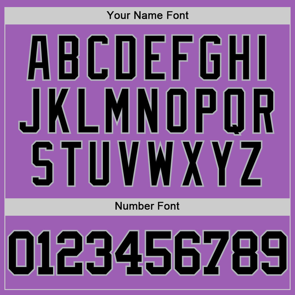 Custom Medium Purple Black-Gray Authentic Basketball Jersey