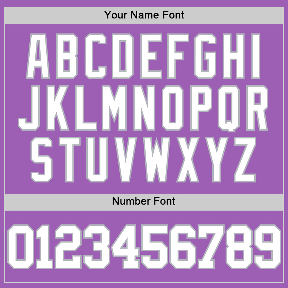 Custom Medium Purple White-Gray Authentic Basketball Jersey