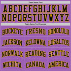 Custom Medium Purple Black-Gold Authentic Basketball Jersey