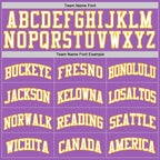Custom Medium Purple White-Gold Authentic Basketball Jersey