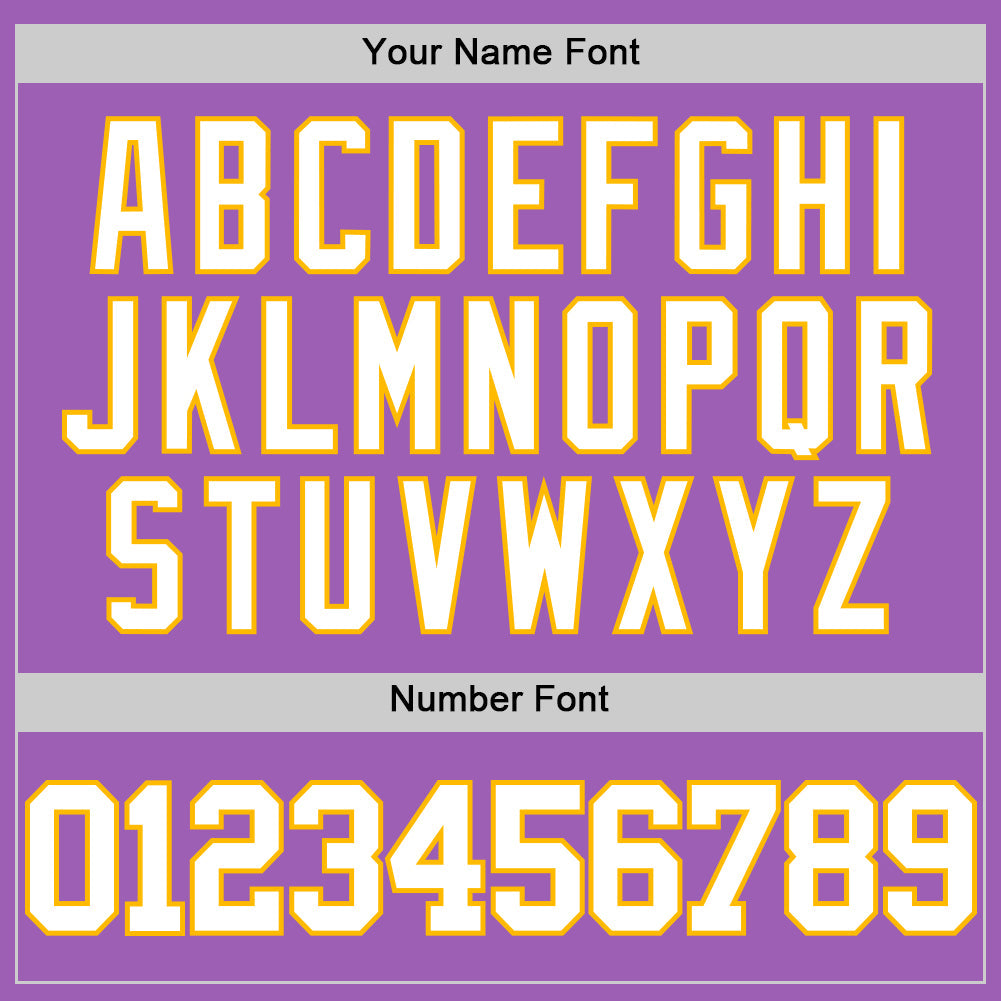 Custom Medium Purple White-Gold Authentic Basketball Jersey