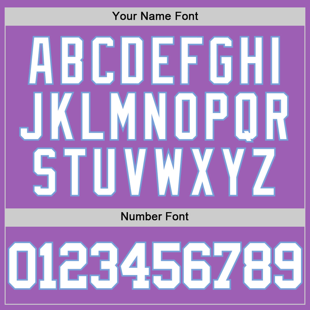 Custom Medium Purple White-Light Blue Authentic Basketball Jersey