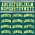 Custom Midnight Green White-Neon Green Authentic Basketball Jersey