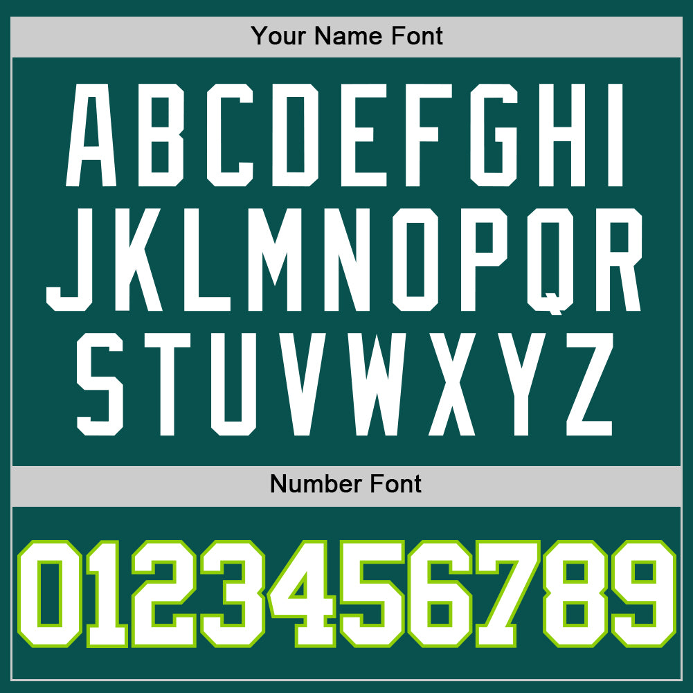 Custom Midnight Green White-Neon Green Authentic Basketball Jersey