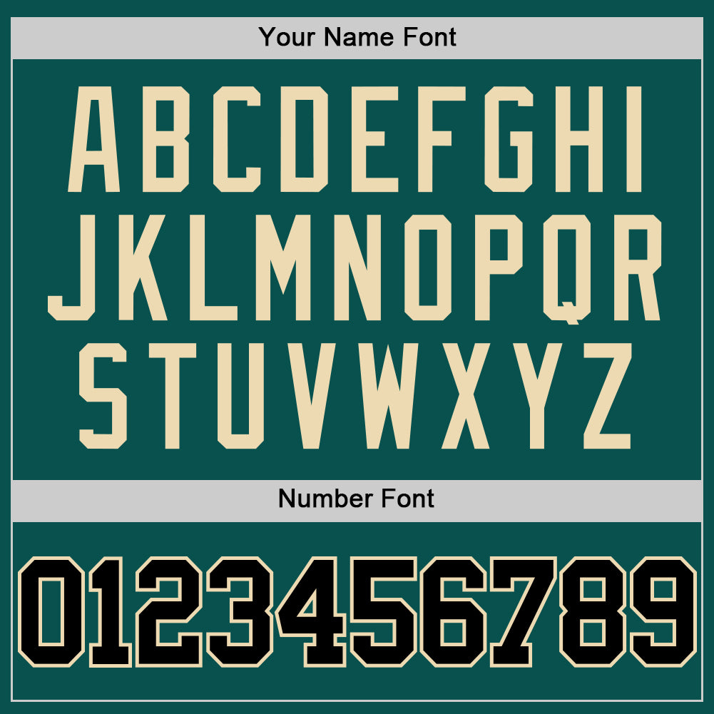 Custom Midnight Green Black-Cream Authentic Basketball Jersey