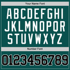 Custom Midnight Green Black-White Authentic Basketball Jersey