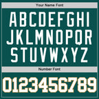 Custom Midnight Green White-Old Gold Authentic Basketball Jersey