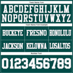 Custom Midnight Green White-Gray Authentic Football Jersey
