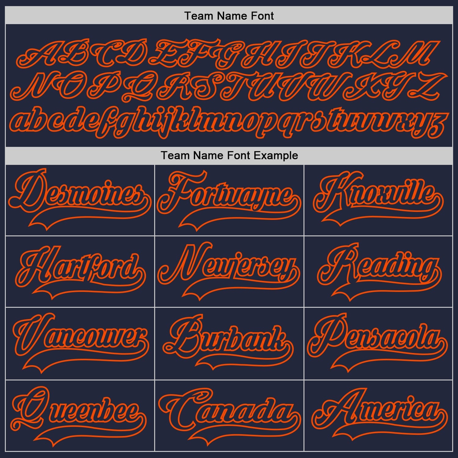 Custom Navy Orange Hockey Jersey