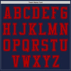 Custom Navy Red Authentic Baseball Jersey