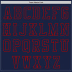 Custom Navy Red Authentic Baseball Jersey