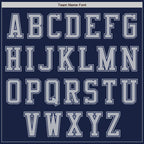 Custom Navy Gray Authentic Baseball Jersey