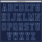 Custom Navy Light Blue Authentic Baseball Jersey