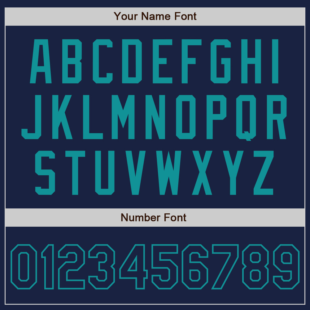 Custom Navy Teal Authentic Baseball Jersey