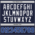 Custom Navy Royal-White Authentic Throwback Basketball Jersey