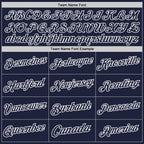 Custom Navy White Authentic Throwback Basketball Jersey