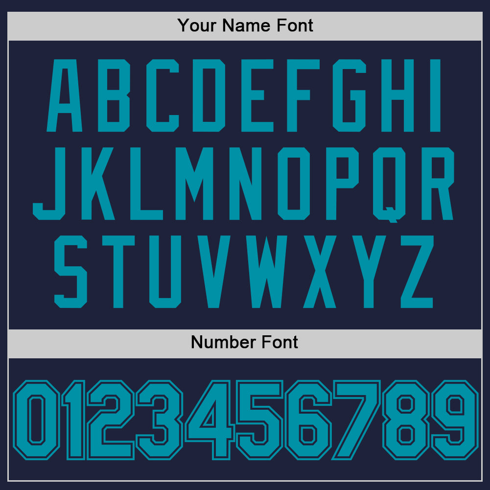 Custom Navy Teal Authentic Throwback Basketball Jersey