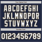 Custom Navy White Old Gold Authentic Baseball Jersey