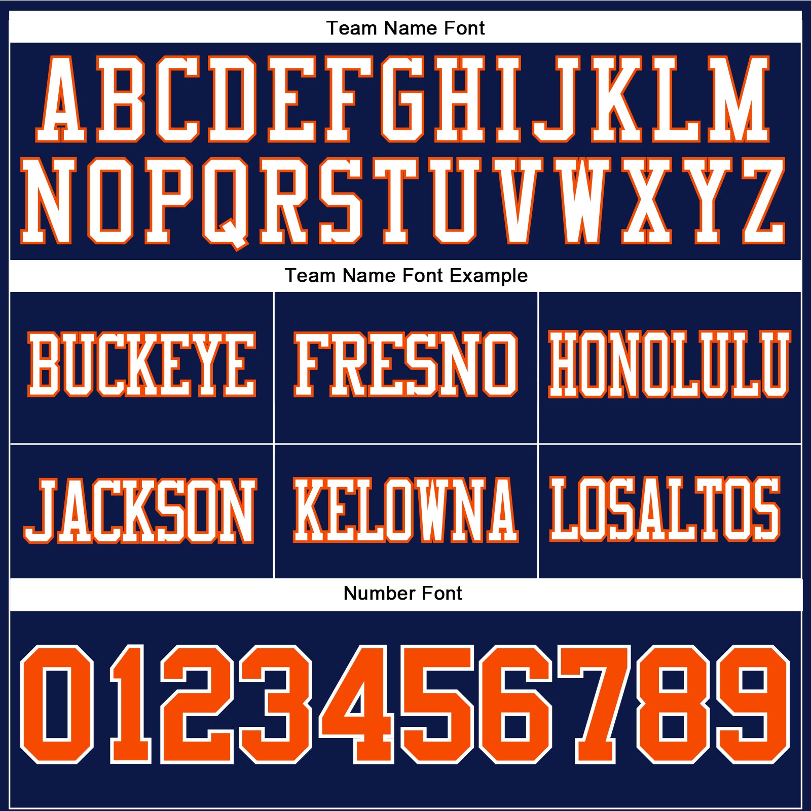 Custom Navy Orange-White Authentic Football Jersey