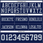 Custom Navy Silver Authentic Football Jersey