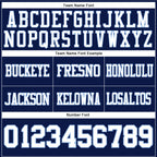 Custom Navy White-Light Blue Authentic Football Jersey